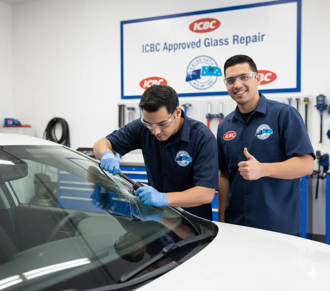 Technician handling an ICBC claim
